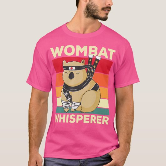 Wombat Whisperer Funny Wombat Gezegde T-shirt (Voorkant)