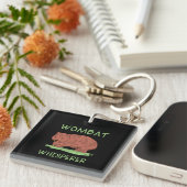 Wombat Whisperer Sleutelhanger (Voorkant Rechts)