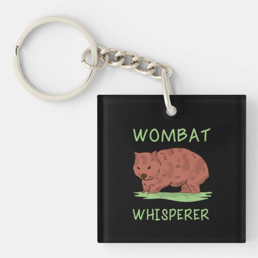 Wombat Whisperer Sleutelhanger (voorkant)