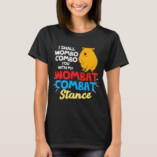 Wombat Wombo Combo Wombat Stance Australië T-shirt (Voorkant)