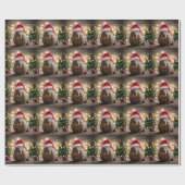 Wombat Wonderland: een gezellige kerstavond Cadeaupapier (Vlak)