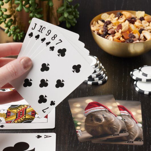 Wombat Wonderland: een gezellige kerstavond Pokerkaarten (Insitu)