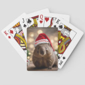 Wombat Wonderland: een gezellige kerstavond Pokerkaarten (Achterkant)
