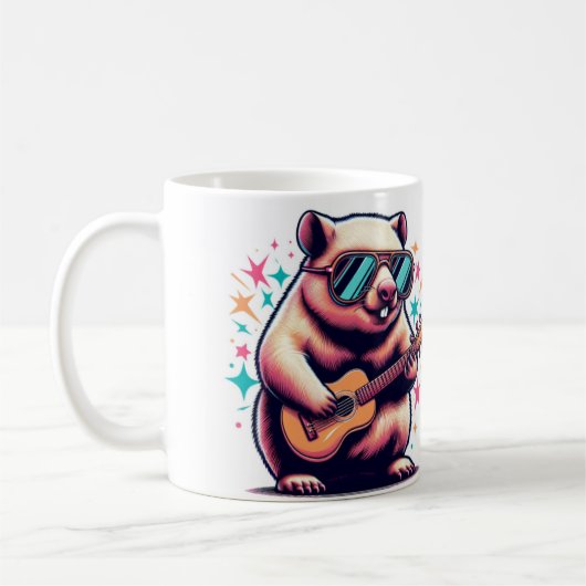 Wombat Wonderland Mok" Koffiemok (Links)