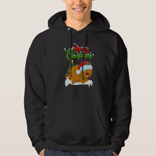 Wombat  Xmas Decorations Santa Wombat Christmas Hoodie (Voorkant)