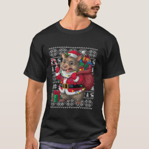 Wombat Xmas Sweater Style Ugly Santa Wombat Christ T-shirt
