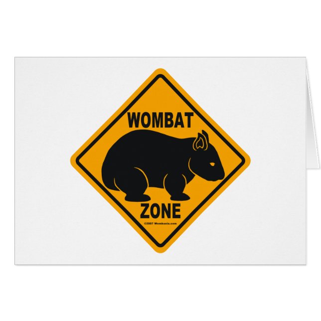 Wombat Zone Sign (Voorkant Horizontaal)