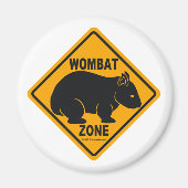 Wombat Zone Sign Magneet (Voorkant)