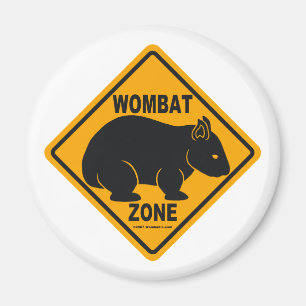 Wombat Zone Sign Magneet