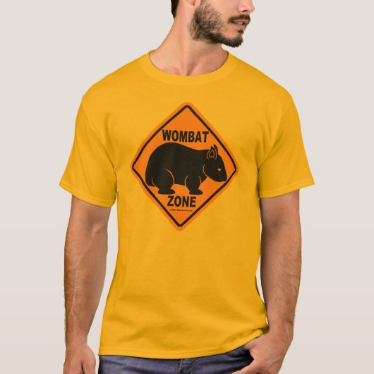 Wombat Zone Sign T-shirt (Voorkant)