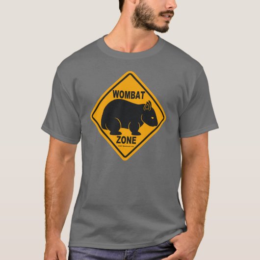 Wombat Zone Sign T-shirt (Voorkant)