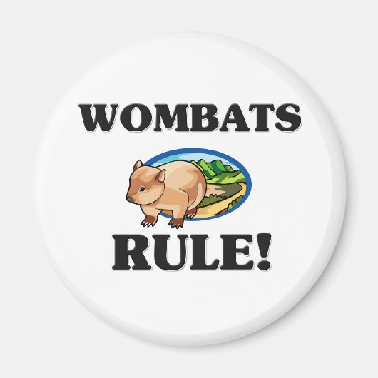 WOMBATS heersen! Magneet (Voorkant)