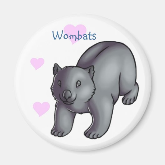 Wombats Magneet (Voorkant)