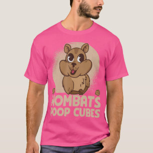 Wombats snoepjes voor een dameslat t-shirt
