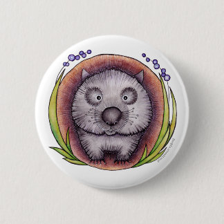'Wombie' de wombat-knoppenbadge Ronde Button 5,7 Cm