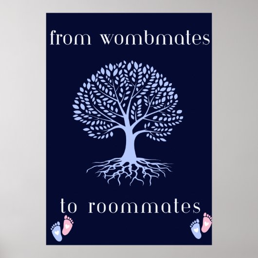 Wombmates to Roommates Nursery Poster (Voorkant)