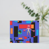 Wombo vaker wel dan niet surrealisme briefkaart (Staand voorkant)