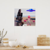 Wombo Versus de Catwoman van Blue Alpha VII Art Poster (Keuken)