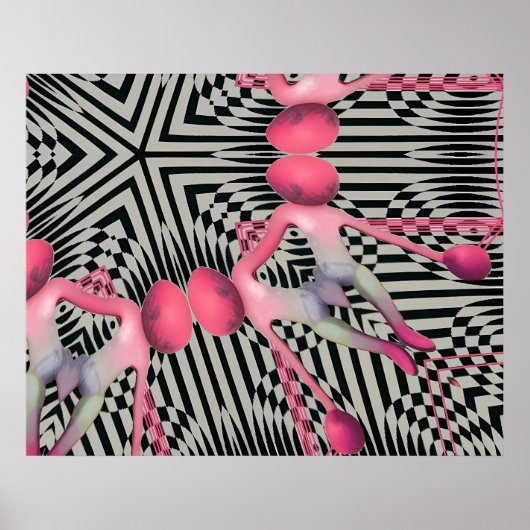 Wombo Vlag van Onafhankelijkheid Surrealisme Poster (Voorkant)