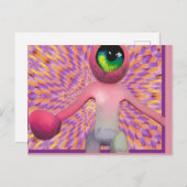 Wombo ziet de Lichte Pop Surrealisme Briefkaart (Voorkant / Achterkant)