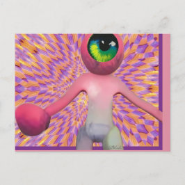 Wombo Ziet het Licht Pop Surrealisme Briefkaart