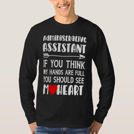 Women Administrative Assistant T-shirt (Voorkant)