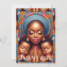 Women and child Isaiah 49:15: Bedankkaart