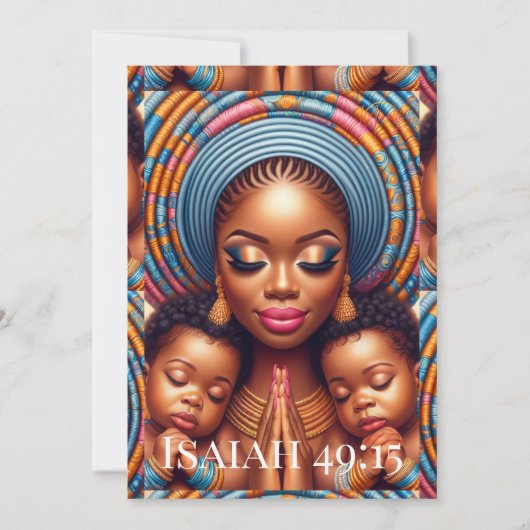 Women and child Isaiah 49:15: Bedankkaart (Voorkant)