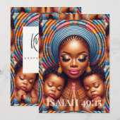 Women and child Isaiah 49:15: Bedankkaart (Voorkant / Achterkant)