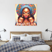 Women and child Isaiah 49:15: Canvas Afdruk (Insitu (Slaapkamer))