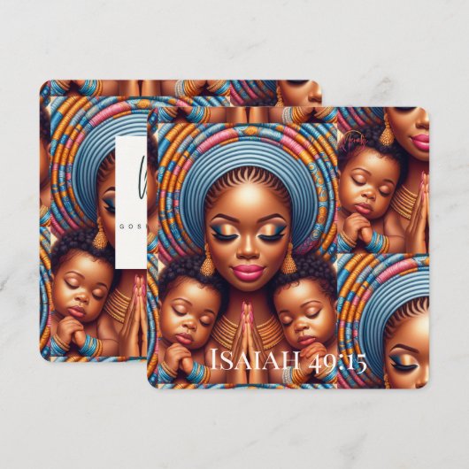 Women and child Isaiah 49:15: Kaart (Voorkant / Achterkant)