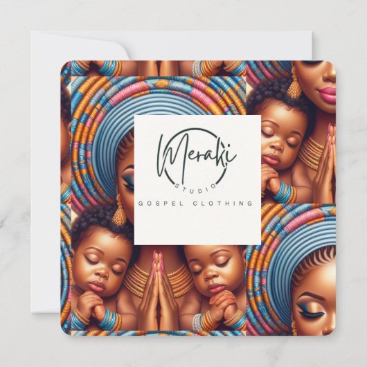 Women and child Isaiah 49:15: Kaart (Achterkant)