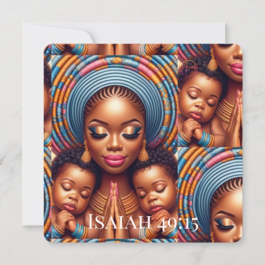 Women and child Isaiah 49:15: Kaart (Voorkant)