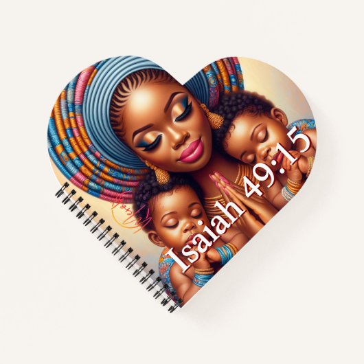 Women and child Isaiah 49:15: Notitieboek (Voorkant)