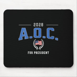 Women AOC 2028 voor President Alexandria Ocasio-Co Muismat