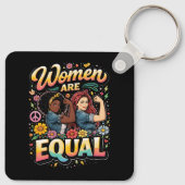 Women Are Equal Sleutelhanger (Achterkant)