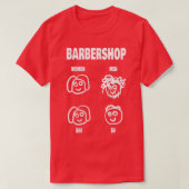 Women Barber Barbershop T-shirt (Design voorkant)