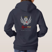 Women Basic Hooded Sweatshirt Navy RushCamp! (Achterkant)