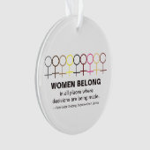 Women Belong Justice Ruth Bader Ginsburg RBG Quote Ornament (voorkant)