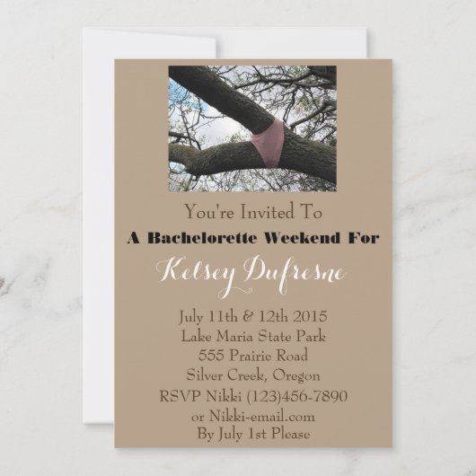 "Women Bossen Booze" Bachelorette Party Invitation Kaart (Achterkant)