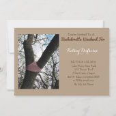 "Women Bossen Booze" Bachelorette Party Invitation Kaart (Achterkant)