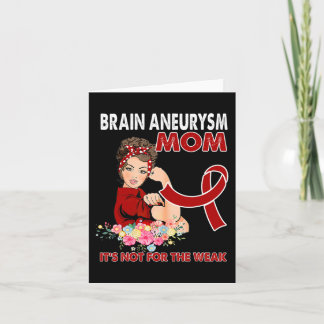 Women Brain Aneurysm Awareness Ribbon Kaart