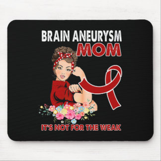 Women Brain Aneurysm Awareness Ribbon Muismat