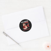 Women Brain Aneurysm Awareness Ribbon Ronde Sticker (Envelop)