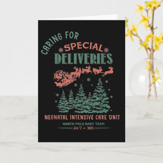 Women Caring For Special Deliveries Nicu Nurse Chr Kaart (Gele Bloem)