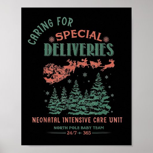 Women Caring For Special Deliveries Nicu Nurse Chr Poster (Voorkant)