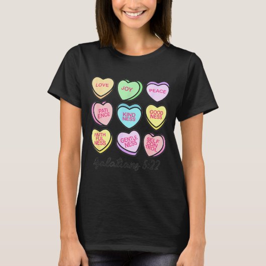 Women Christian Valentine Galatians Conversation H T-shirt (Voorkant)