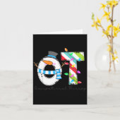 Women Christmas Occupational Therapy Ot Ota Snowma Kaart (Gele Bloem)