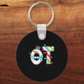 Women Christmas Occupational Therapy Ot Ota Snowma Sleutelhanger (Voorkant)
