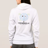 Women Clean Tech Brain Coding Graphic For IT Girls Hoodie (Achterkant)